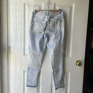 Gap acid wash skinny jeans with stretch